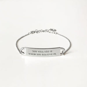 Engraved Fortune Bracelet: